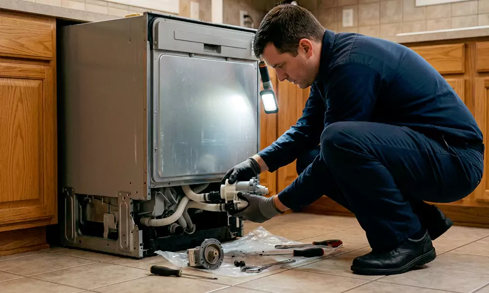 Dishwasher Pump Replacement in Malden, MA